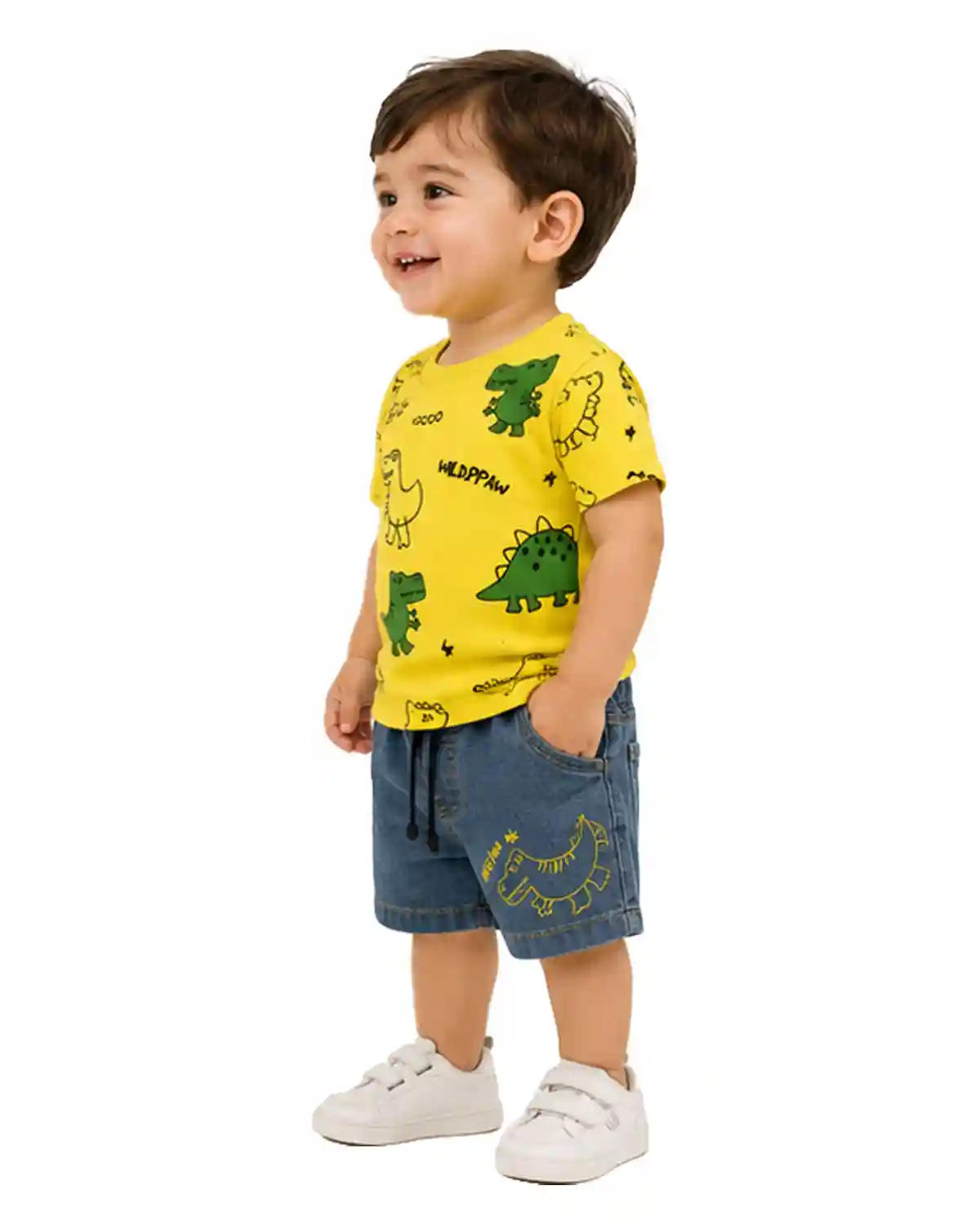dinosaur-denim-kids-tshirt-shorts-right
